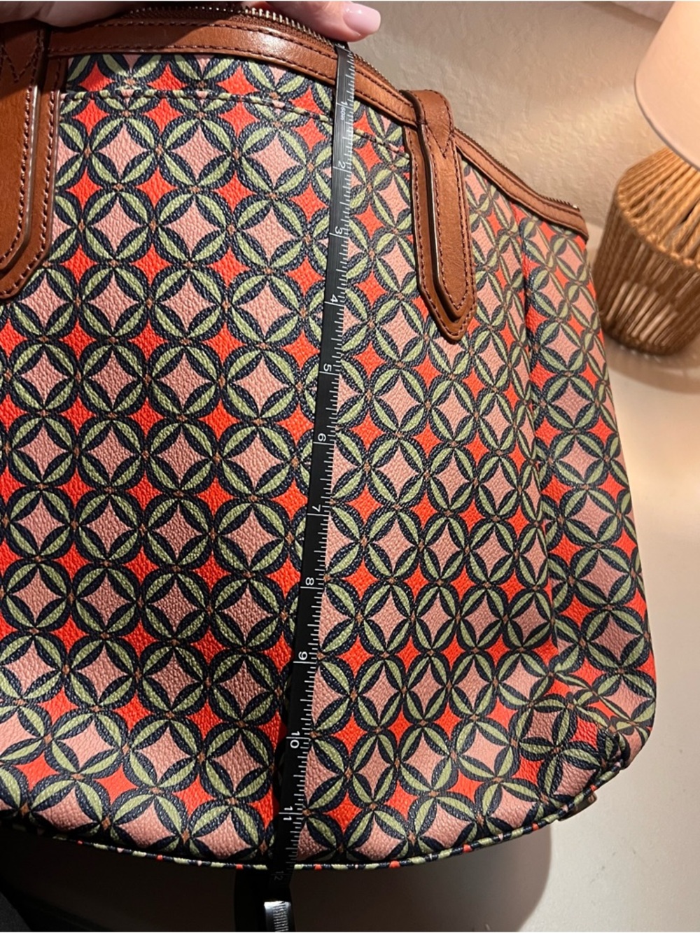 Fossil Sydney Multi-color Coated Canvas Tote Bag - Picture 13 of 13